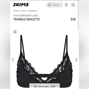 SKIMS fits everybody lace triangle bralette